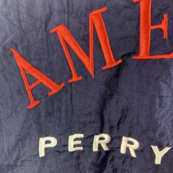 Perry Ellis Jacket Sports Tracksuit Windbreaker Vintage 90s America Flag Olympic - Picture 12 of 16